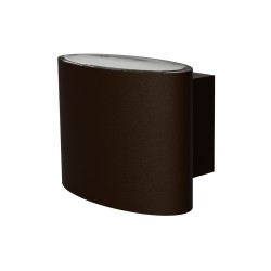 APPLIQUE DA ESTERNO IP54 2X4W 800LUMEN CORTEN 13X9CM CCT