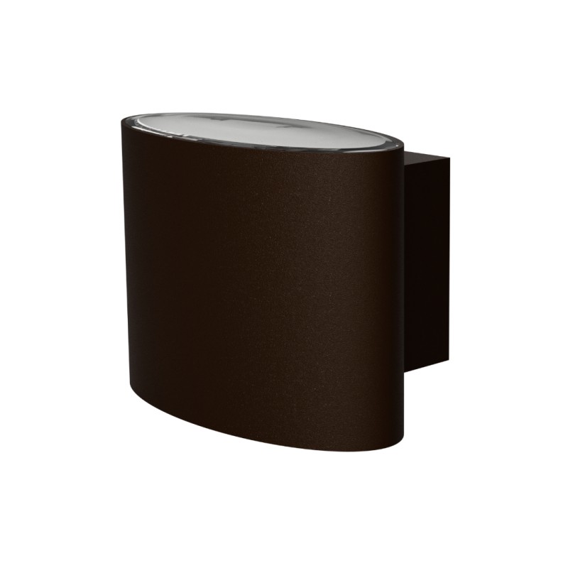 APPLIQUE DA ESTERNO IP54 2X4W 800LUMEN CORTEN 13X9CM CCT