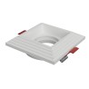 PORTAFARETTO IN GESSO CERAMICO DA INCASSO A MOLLE X 1 GU10 16X16 H.8,5