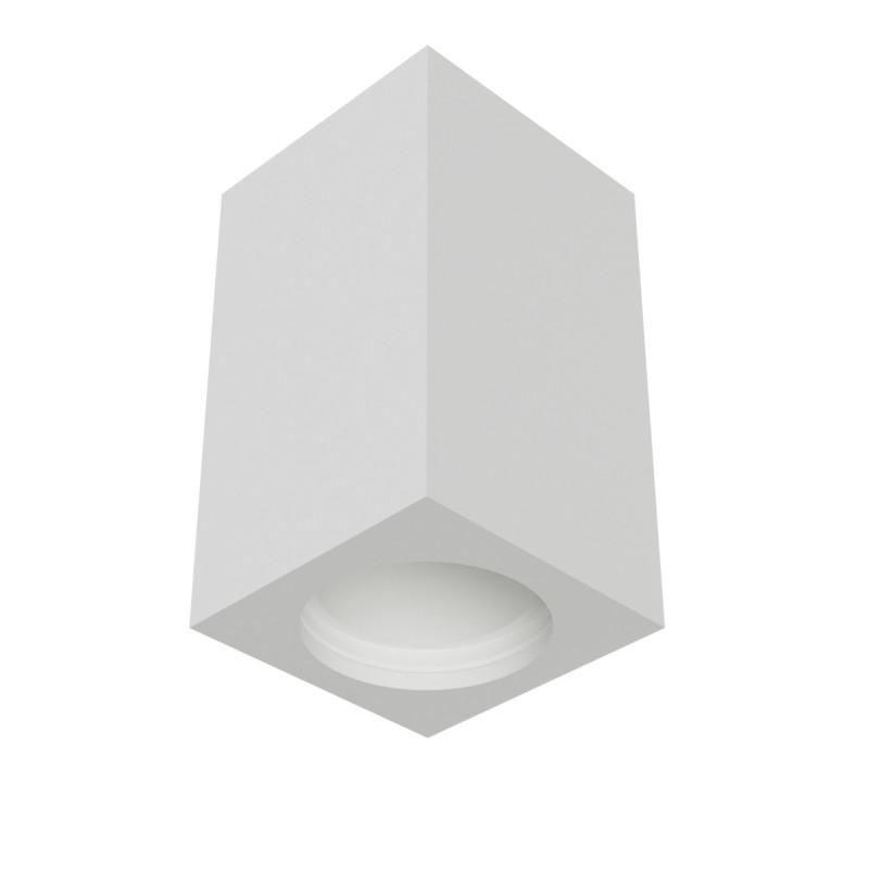 CUBO DA SOFFITTO IN GESSO CERAMICO 7X7XH12