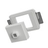 PUNTO LUCE DA ICASSO IN GESSO CERAMICO CON LED BRIDGERLUX 3W 3000K 10X10 7H COMPLETO DI BASE