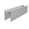 APPLIQUE IN ALLUMINIO BIANCO CON LUCE ORIENTABILE 31X8 CM SPESSORE 5CM 10W CCT