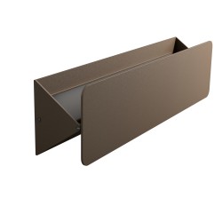 APPLIQUE IN ALLUMINIO CORTEN CON LUCE ORIENTABILE 31X8 CM SPESSORE 5CM 10W CCT