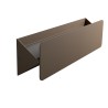 APPLIQUE IN ALLUMINIO CORTEN CON LUCE ORIENTABILE 31X8 CM SPESSORE 5CM 10W CCT