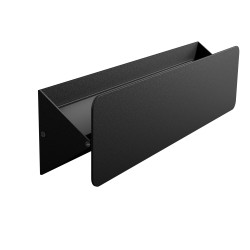 APPLIQUE IN ALLUMINIO NERO CON LUCE ORIENTABILE 31X8 CM SPESSORE 5CM 10W CCT