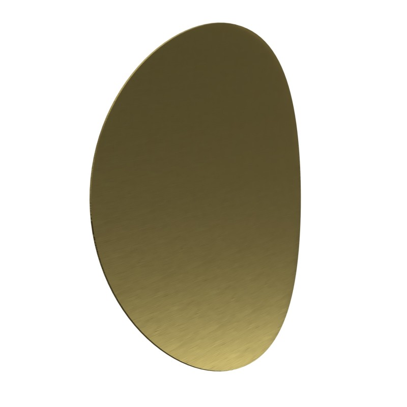 LAMPADA A PARETE IN METALLO ORO 7W 840LM CCT IP20 18X18CM