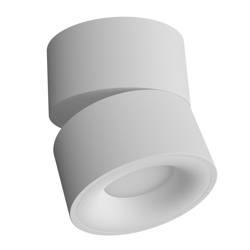 Sly-b FARETTO SPOT ORIENTABILE IN ALLUMINIO BIANCO IP20 12W CCT D.10CM  H.10CM