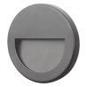 SEGNAPASSI IN POLICARBONATO ROTONDA GRIGIO PER 503 IP65 320LM 3W CRI80 ALIMENTATORE INTEGRATO 4000K