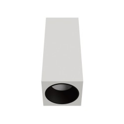 PLAFONE DA SOFFITTO IN GESSO CERAMICO CON GHIERA A FILO NERA 7X7XH18