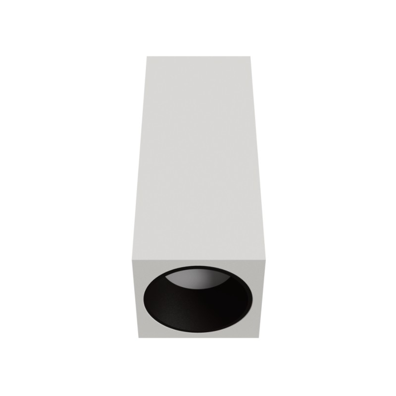 PLAFONE DA SOFFITTO IN GESSO CERAMICO CON GHIERA A FILO NERA 7X7XH18