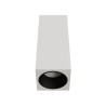 PLAFONE DA SOFFITTO IN GESSO CERAMICO CON GHIERA A FILO NERA 7X7XH18