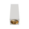 PLAFONE DA SOFFITTO IN GESSO CERAMICO CON GHIERA A FILO ORO 7X7XH18