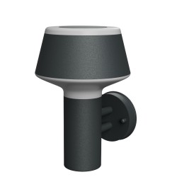APPLIQUE DA ESTERNO IP54 IN ALLUMNIO E ACRILICO PER 1 E27 ANTRACITE 16X21