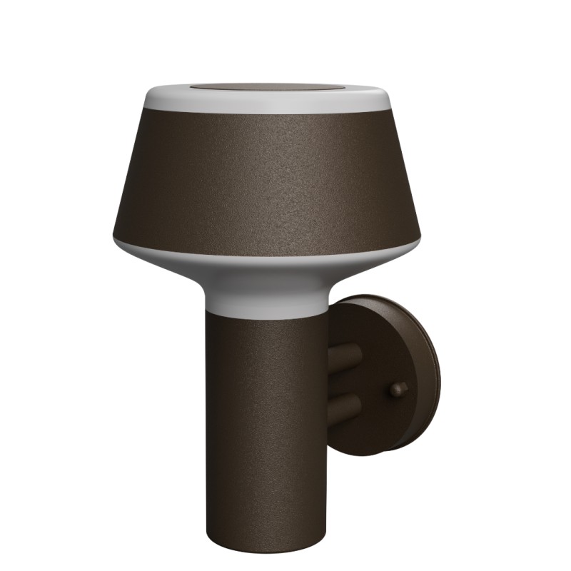 APPLIQUE DA ESTERNO IP54 IN ALLUMNIO E ACRILICO PER 1 E27 CORTEN 16X21
