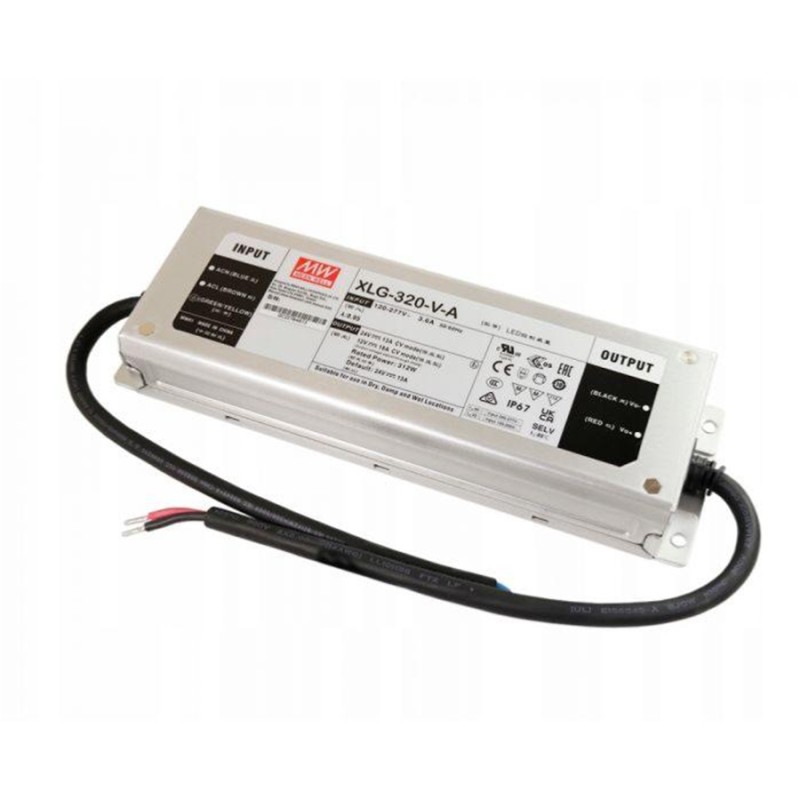 Alimentatore DRIVER MW 24V 320W IP67 SENZA VENTOLA