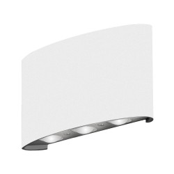 APPLIQUE DA ESTERNO IN ALLUMNIO IP54 CCT L16XH8XP4CMUP & DOWN BIANCO 6W
