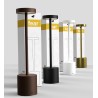 LAMPADA DA TAVOLO IN METALLO BIANCO IP65 10W CCT RICARICA USB DIMMERABILE