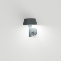 APPLIQUE DA ESTERNO IP54 IN ALLUMINIO E ACRILICO PER 1 G9 ANTRACITE 25X15CM