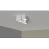 PLAFONE DA SOFFITTO IN GESSO CERAMICO X 3 GU10