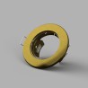 PORTAFARETTO IN METALLO PER 1 GU10 DIAMETRO 80MM ORO