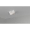 PLAFONE DA SOFFITTO IN GESSO CERAMICO X 5 GU10