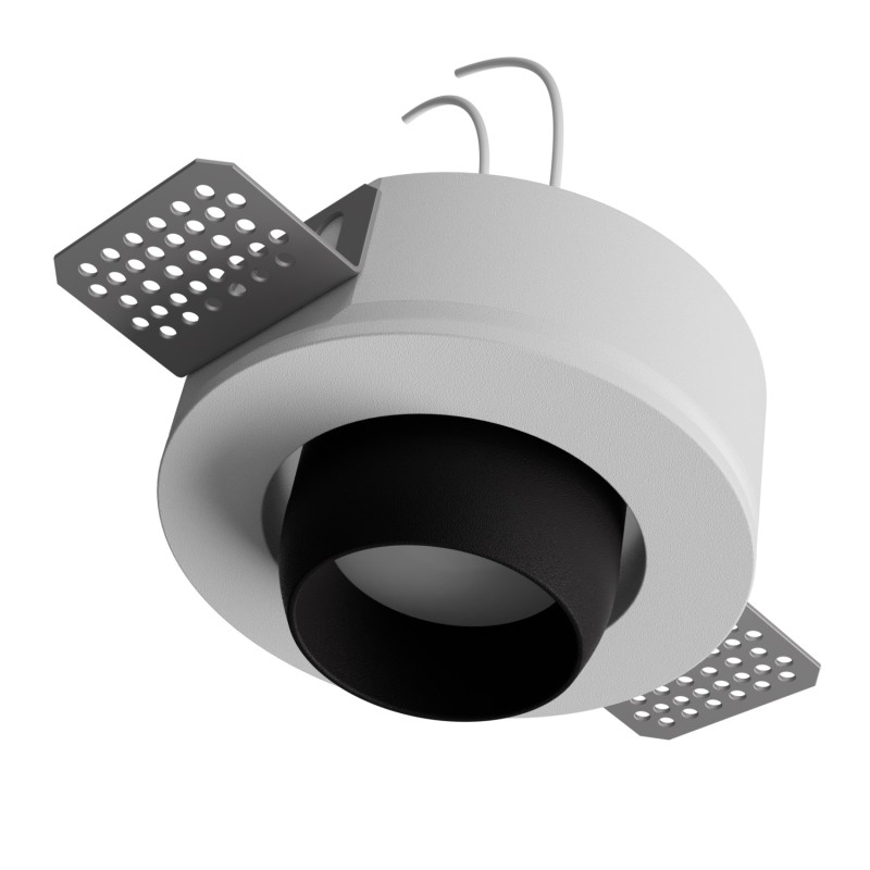 Rotolight N - spot orientabile in metallo nero opaco ip20 x una gu10