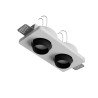 Rotolight 2 ner - SPOT ORIENTABILE IN METALLO NERO OPACO 1P20 X 2 GU10