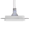 PORTAFARETTO DA INCASSO IN GESSO CERAMICO 12X12 H 8,5 CM COMPLETO DI PORTA LAMPADA ANTISHOCK GU10 E MOLLA X BLOCCO BIANCA CON A
