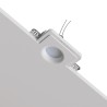 PORTAFARETTO DA INCASSO IN GESSO CERAMICO 12X12 H 8,5 CM COMPLETO DI PORTA LAMPADA ANTISHOCK GU10 E MOLLA X BLOCCO BIANCA CON A
