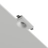 PORTAFARETTO DA INCASSO IN GESSO CERAMICO 18,5X18,5 H10,5CM COMPLETO DI PORTA LAMPADA ANTISHOCK GU10 E MOLLA X BLOCCO BIANCA CO
