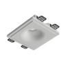 PORTAFARETTO DA INCASSO IN GESSO CERAMICO 18,5X18,5 H10,5CM COMPLETO DI PORTA LAMPADA ANTISHOCK GU10 E MOLLA X BLOCCO BIANCA CO