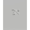 PORTAFARETTO DA INCASSO IN GESSO CERAMICO 34X34 H9 COMPLETO DI PORTA LAMPADA ANTISHOCK 3 GU10 E MOLLE DI BLOCCO BIANCA CON ALET