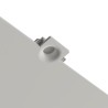 PORTAFARETTO QUADRATO CON FORO A IMBUTO IN GESSO X1 GU10 CON ALETTE FISSE12cm x 12cm PROFONDITA' 9,5cm csf 045