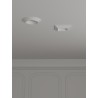 PORTAFARETTO IN GESSO CERAMICO DA INCASSO A MOLLE X 1 GU10 D.16 H.8,5
