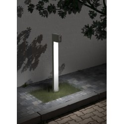 PALO DA ESTERNO  IN  ALLUMNIO IP54 X 1 GU10 BIANCO 14X70CM
