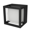 APPLIQUE DA ESTERNO IN ALLUMNIO E ACRILICO IP54 BIANCO CCT ILLUMINAZIONE A 360°12W