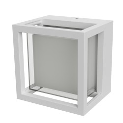 APPLIQUE DA ESTERNO IN ALLUMNIO E ACRILICO IP54 NERO  CCT ILLUMINAZIONE A 360° 12W