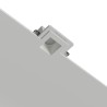 PORTAFARETTO DA INCASSO IN GESSO CERAMICO 15,5X15,5 H12 CM COMPLETO DI PORTA LAMPADA ANTISHOCK GU10 E MOLLA X BLOCCO BIANCA CON