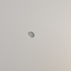 PORTAFARETTO DA INCASSO IN GESSO CERAMICO DIAMETRO 10 H6,5CM COMPLETO DI PORTA LAMPADA ANTISHOCK MINIGU10 MOLLA DI BLOCCO BIANC