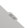 PORTAFARETTO SLIM DA INCASSO IN GESSO CERAMICO PER 2 GU10 CON DIFFUSORE COMPLETO DI PORTALAMPADE E MOLLA FERMA FARETTO 22X12XH9