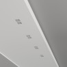 PORTAFARETTO SLIM DA INCASSO IN GESSO CERAMICO PER 2 GU10 CON DIFFUSORE COMPLETO DI PORTALAMPADE E MOLLA FERMA FARETTO 22X12XH9