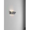APPLIQUE IN ALLUMINIO BIANCO CON LUCE ORIENTABILE 31X8 CM SPESSORE 5CM Lm1300  10W CCT