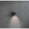 APPLIQUE IN ALLUMINIO IP54 PER 1 GU10  LUCE SOLO SOTTO COLORECORTEN
