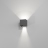 Lisbona nero - APPLIQUE IN ALLUMINIO NERO LED INTEGRATO 6W+6W 3CCT IP65