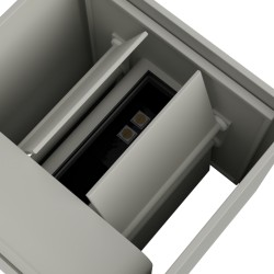 Lisbona nero - APPLIQUE IN ALLUMINIO NERO LED INTEGRATO 6W+6W 3CCT IP65