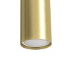 OS PENDENTE IN ALLUMINIO ORO 30CM DIAMETRO 5,5CM ATTACCO GU10 COMPLETO DI COPPA E CAVO GOMMATO TRASPARENTE 2MT