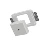 PUNTO LUCE DA INCASSO IN GESSO CERAMICO CON LED BRIDGELUX  10X10 H7 COMPLETO DI BASE 3CCT