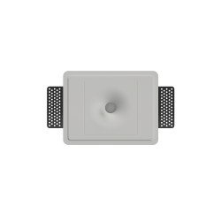 PUNTE LUCE 3W DA INCASSO IN GESSO CERAMICO CON LED BRIDGELUX 10X10 H7 COMPLETO DI BASE - 3CCT