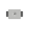 PUNTE LUCE 3W DA INCASSO IN GESSO CERAMICO CON LED BRIDGELUX 10X10 H7 COMPLETO DI BASE - 3CCT