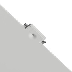 PUNTE LUCE 3W DA INCASSO IN GESSO CERAMICO CON LED BRIDGELUX 10X10 H7 COMPLETO DI BASE - 3CCT